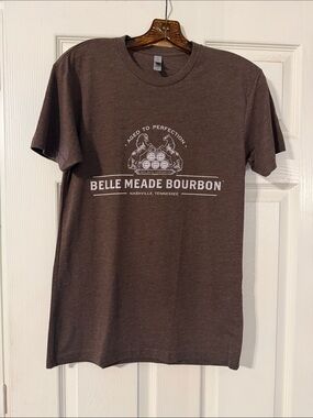 Belle Meade Bourbon tee-shirt Nashville, TN in brown